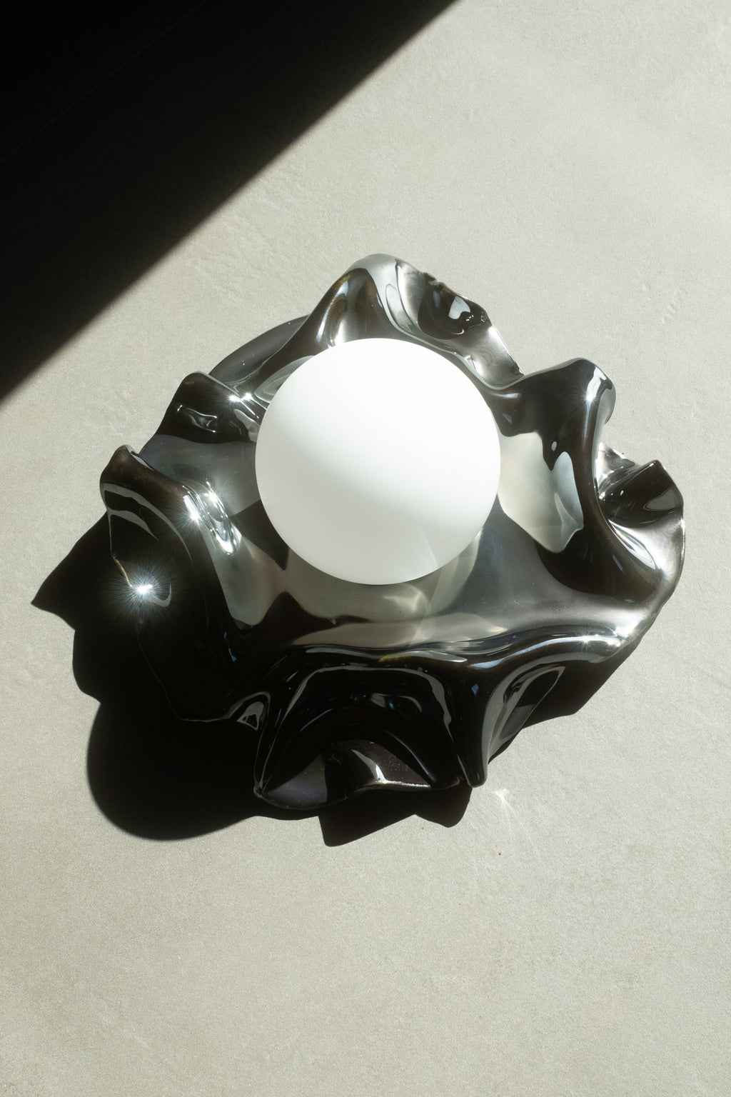Metallic Organic Wall Sconce