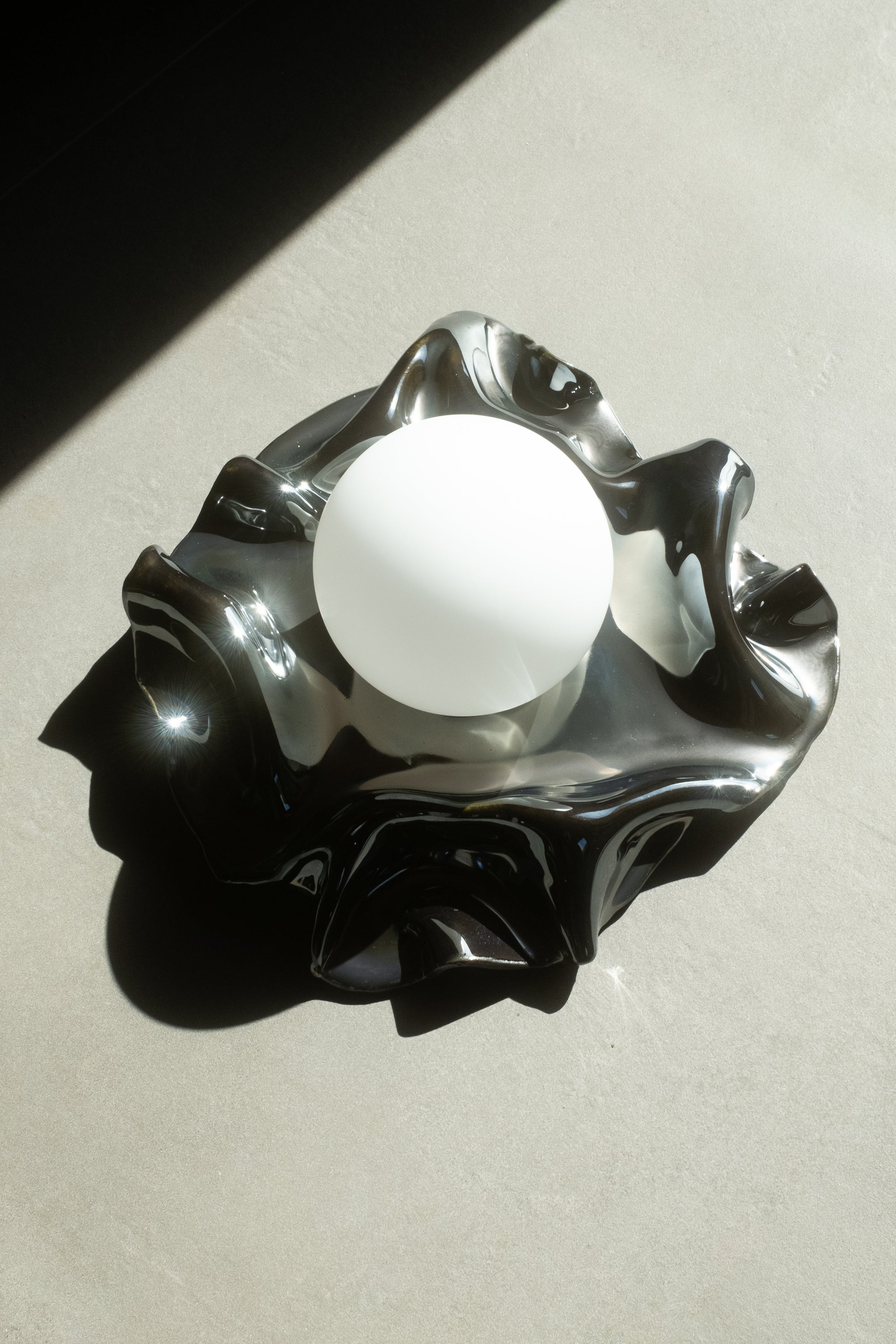 Metallic Organic Wall Sconce